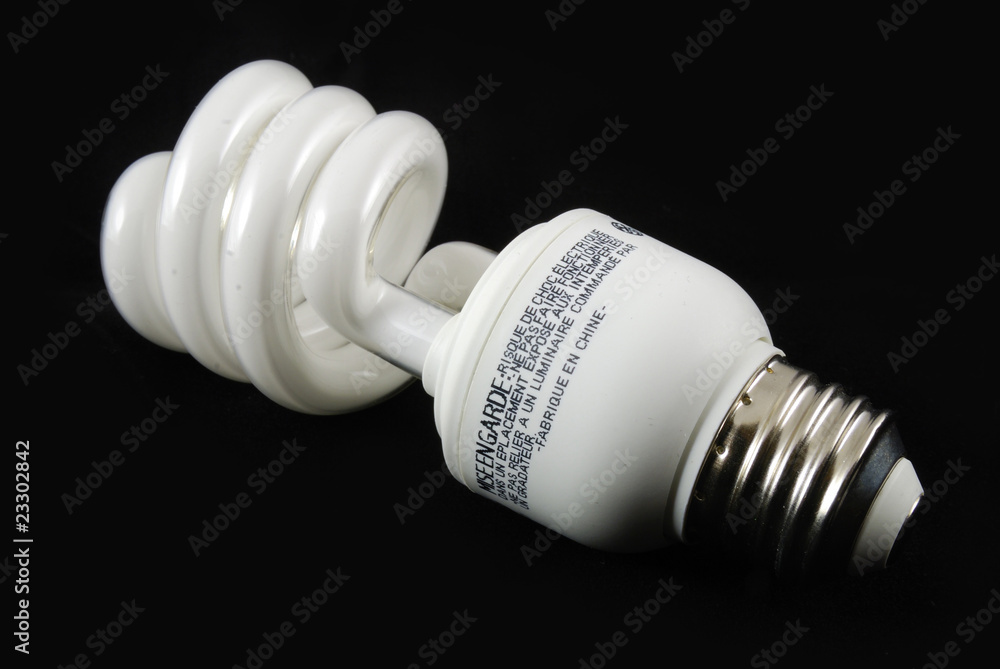 fluorescent bulb with black background fluorescent bulb with black background