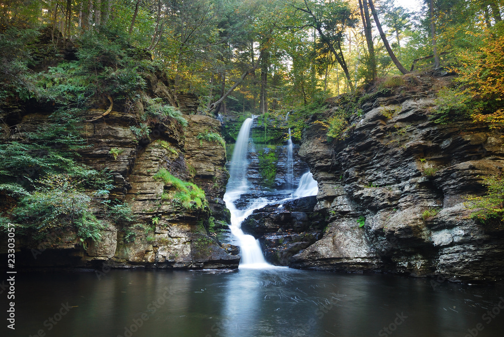 Fototapeta premium Waterfall in Autumn