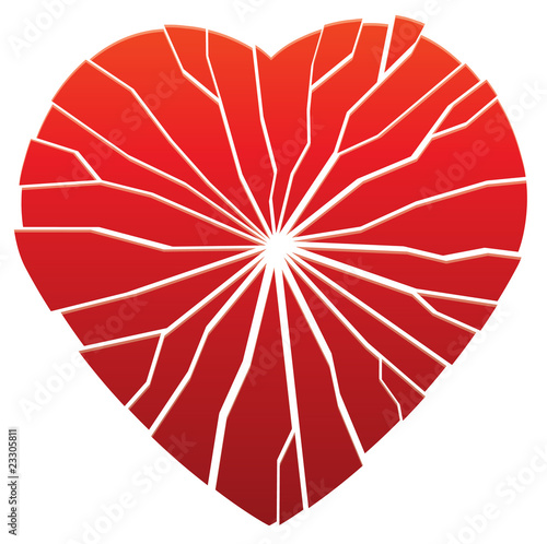 vector broken heart