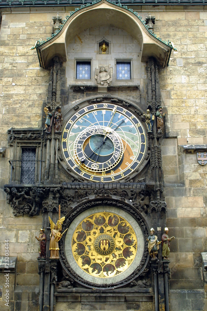 Fototapeta premium Famous astronomical Clock in Prague, Czech Republic