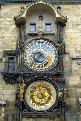 Famous astronomical Clock in Prague, Czech Republic