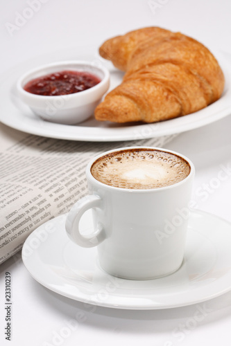 coffee and croissant