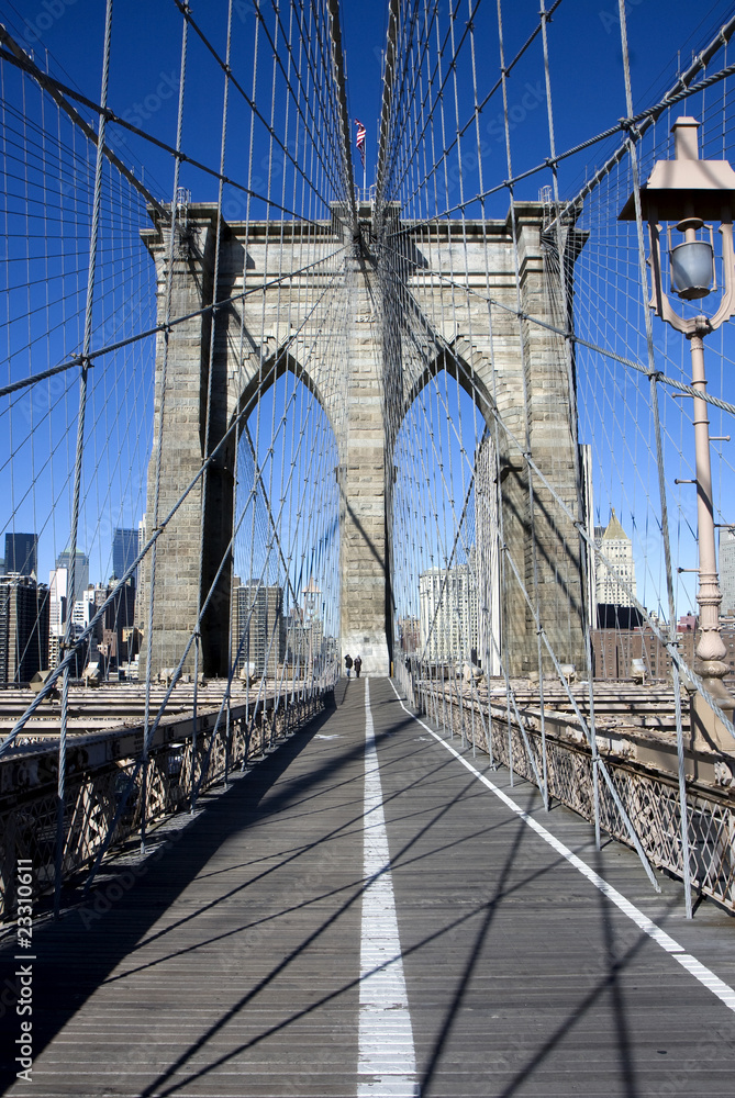 Naklejka premium Most Brookliński