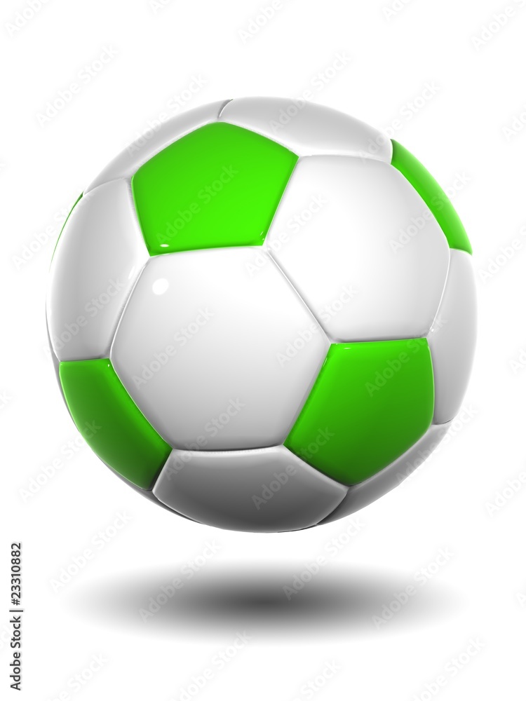 High resolution 3D soccer ball isolated on white High resolution 3D soccer ball isolated on white