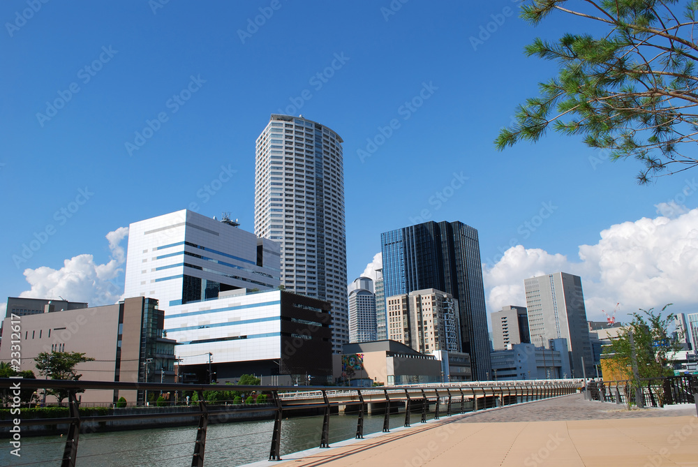 Obraz premium Osaka Office Buildings