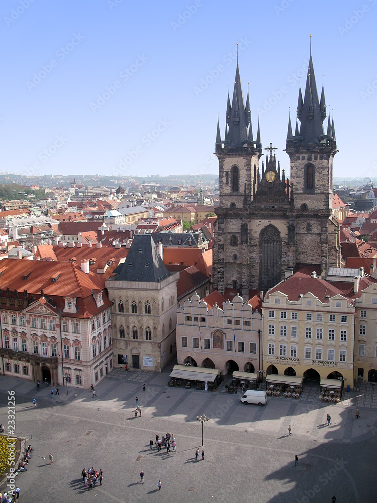 Obraz premium Prague center square