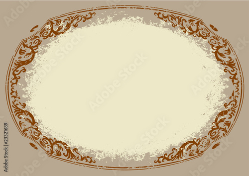 old stile frame round pattern