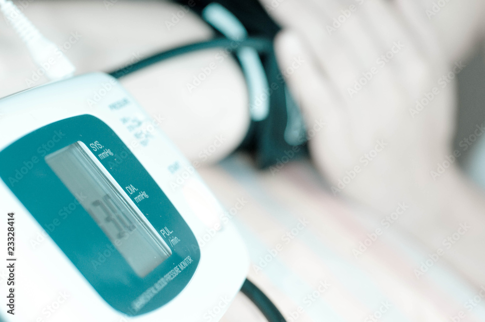 Measurement of arterial pressure. Measurement of arterial pressure.