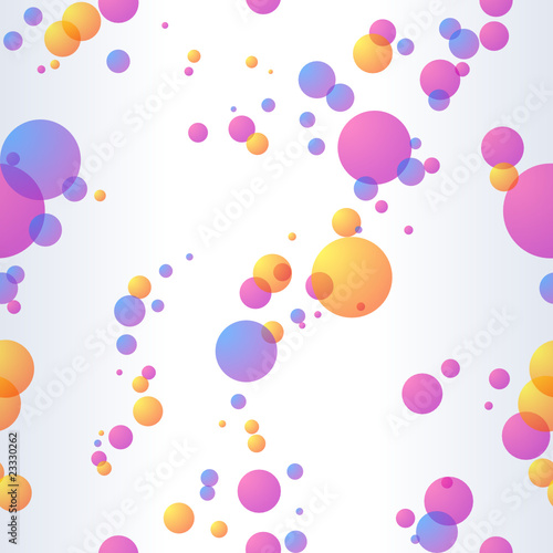 Seamless background with bubbles. Includes transparencies