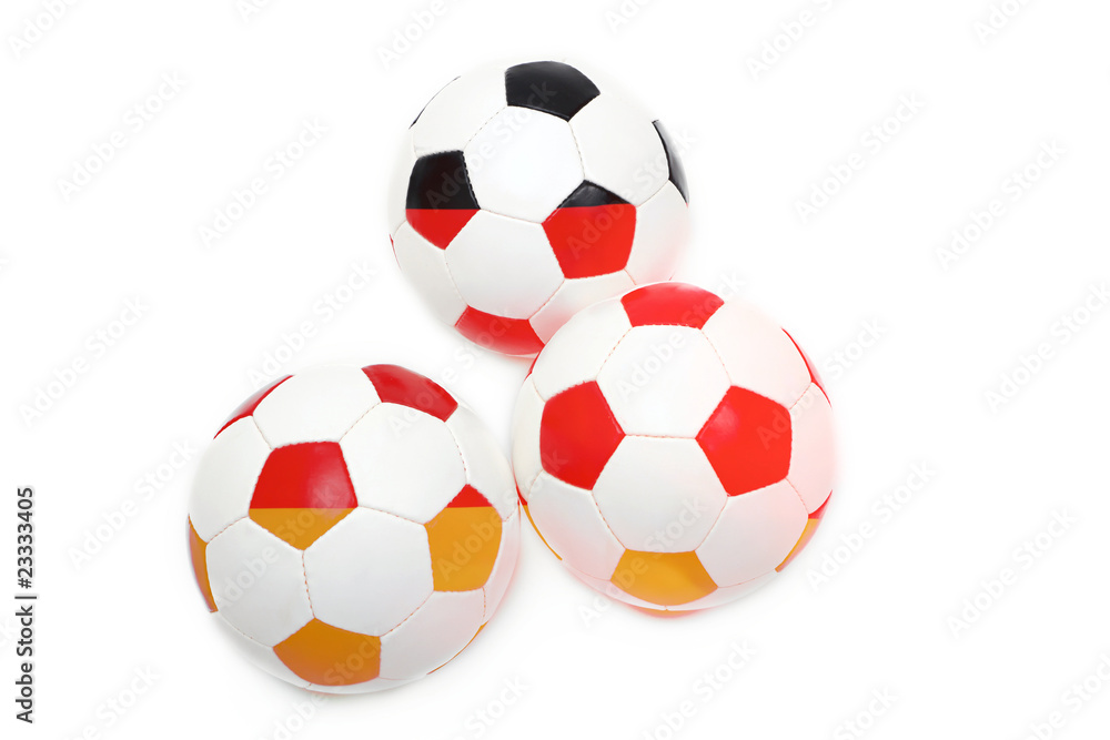 soccer balls in german colors soccer balls in german colors