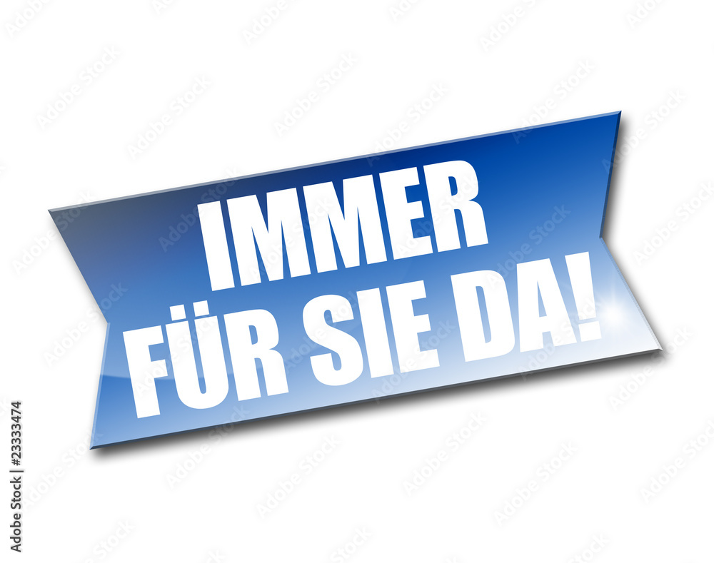 Immer für Sie da! Button, Icon Immer für Sie da! Button, Icon