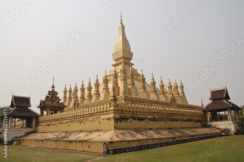 Stupa  That Luang in Vientiane Laos Asien