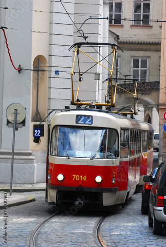 Tramway à Prague