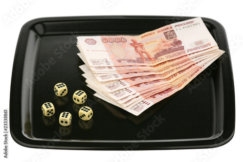 Foto Dice and money