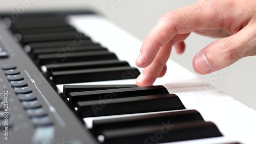 Playing on digital piano