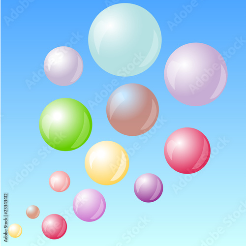 Color bubbles in the sky © More Images