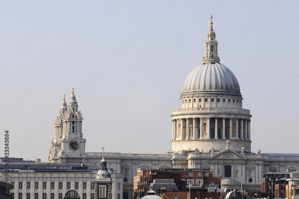 Fototapeta premium Saint Paul Cathedral tower from London