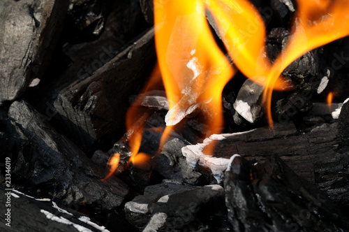 charcoal fire photo