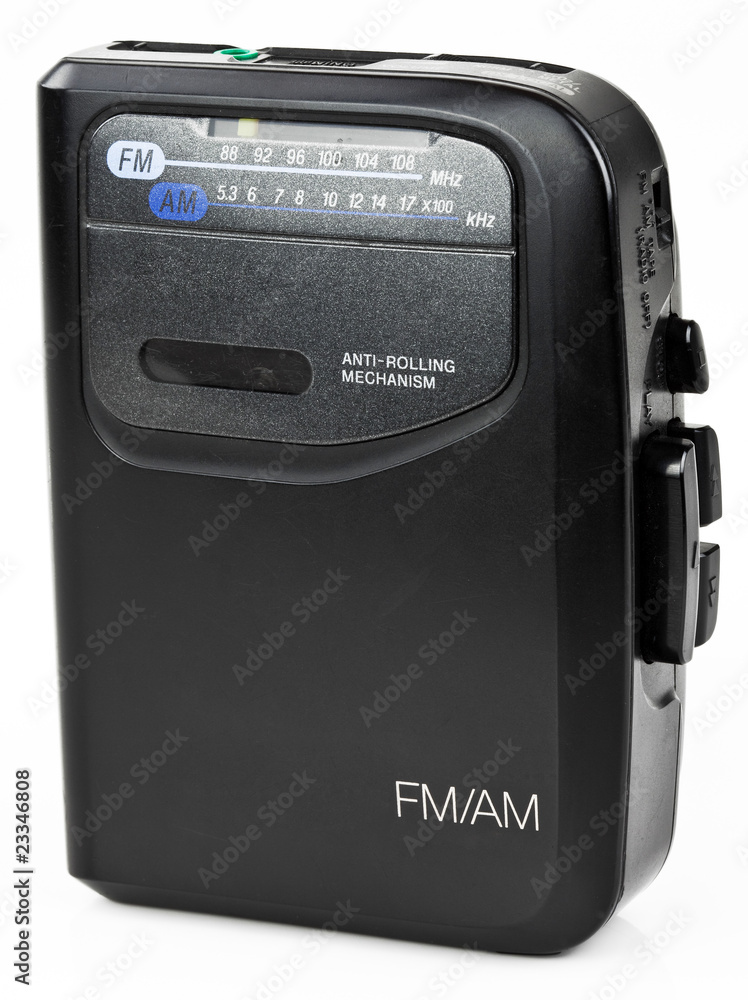 Fototapeta premium Stereo Portable Radio Cassette Audio Music Player