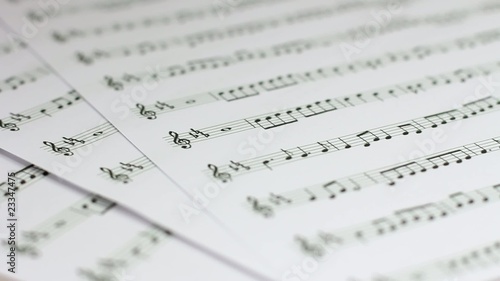 Music notes background video