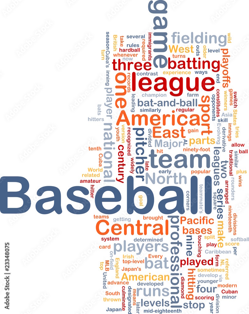 Baseball sports background concept