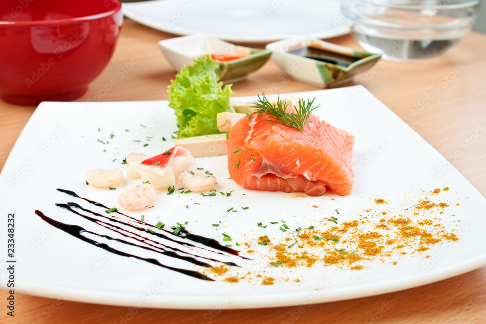 salmon with soy sauce salmon with soy sauce