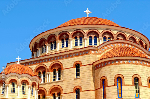 The Monastery of Saint Nectarios on the island Aegina, Greece photo