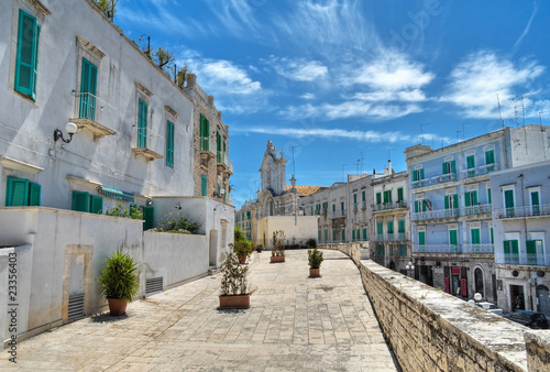 Bild auf Leinwand Observation platform. Molfetta. Apulia.