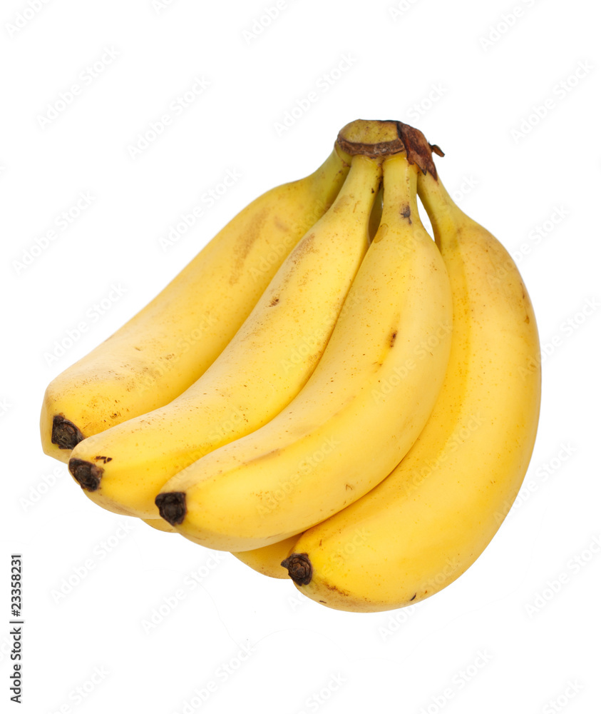 Bunch of bananas isolated on white background Bunch of bananas isolated on white background