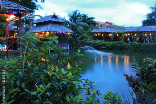 Restaurant in garden