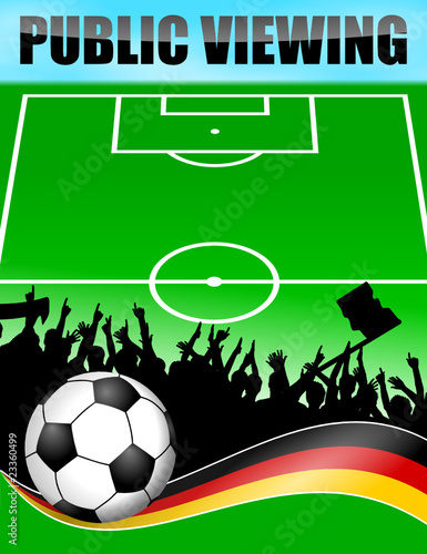 plakat fussball(feld) deutschland XIV