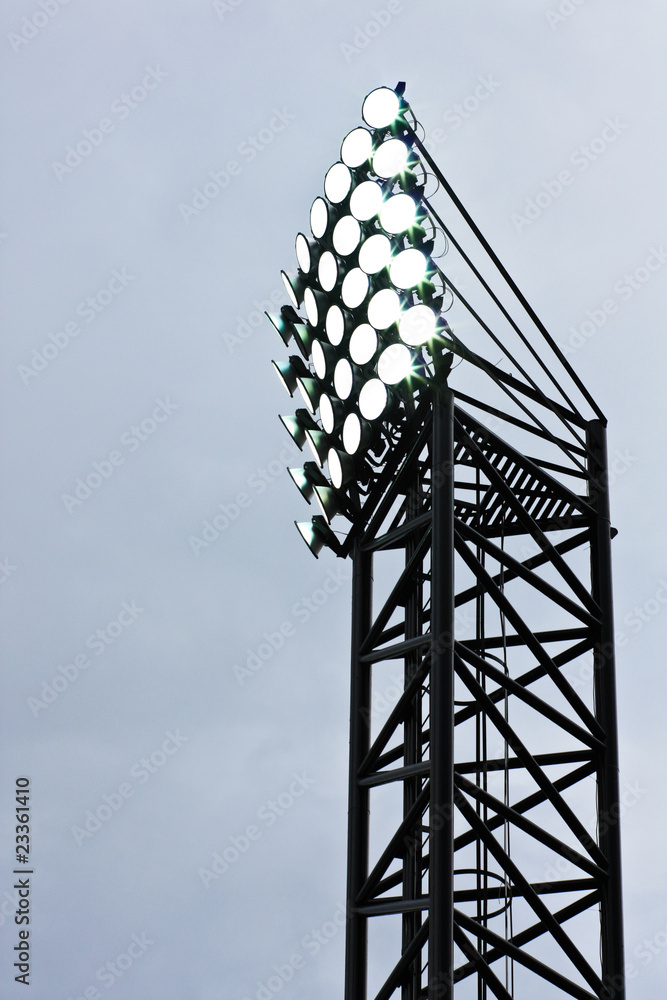Stadium spotlight (Zoom) Stock Photo Adobe Stock