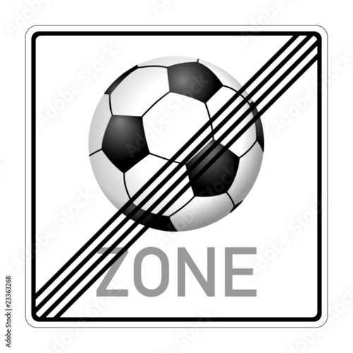 verkehrszeichen fussballfreie zone I