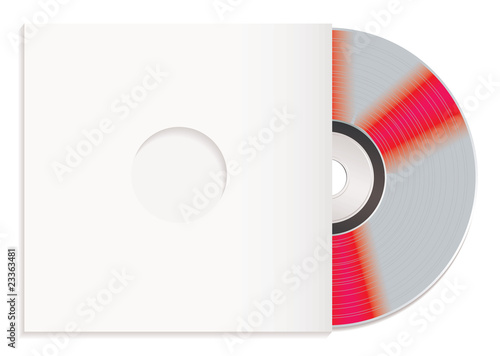 shiny cd and paper case