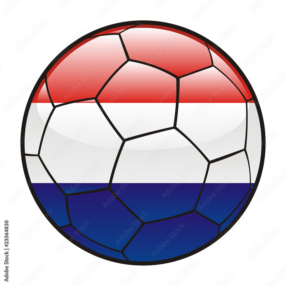 flag of Netherlands on soccer ball - world cup 2010 flag of Netherlands on soccer ball - world cup 2010