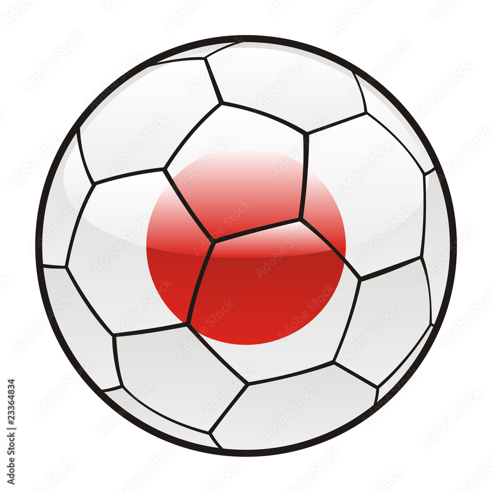 flag of Japan on soccer ball - world cup 2010 flag of Japan on soccer ball - world cup 2010
