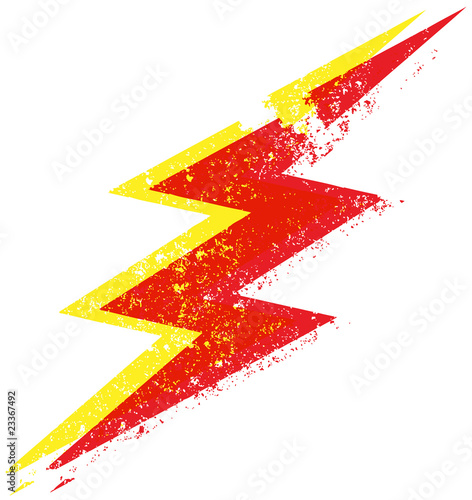 Grunge Lightning bolt