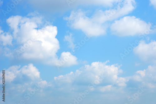 Soft clouds against blue sky