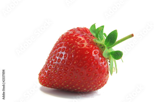 Isolated fruits - Strawberries on white background