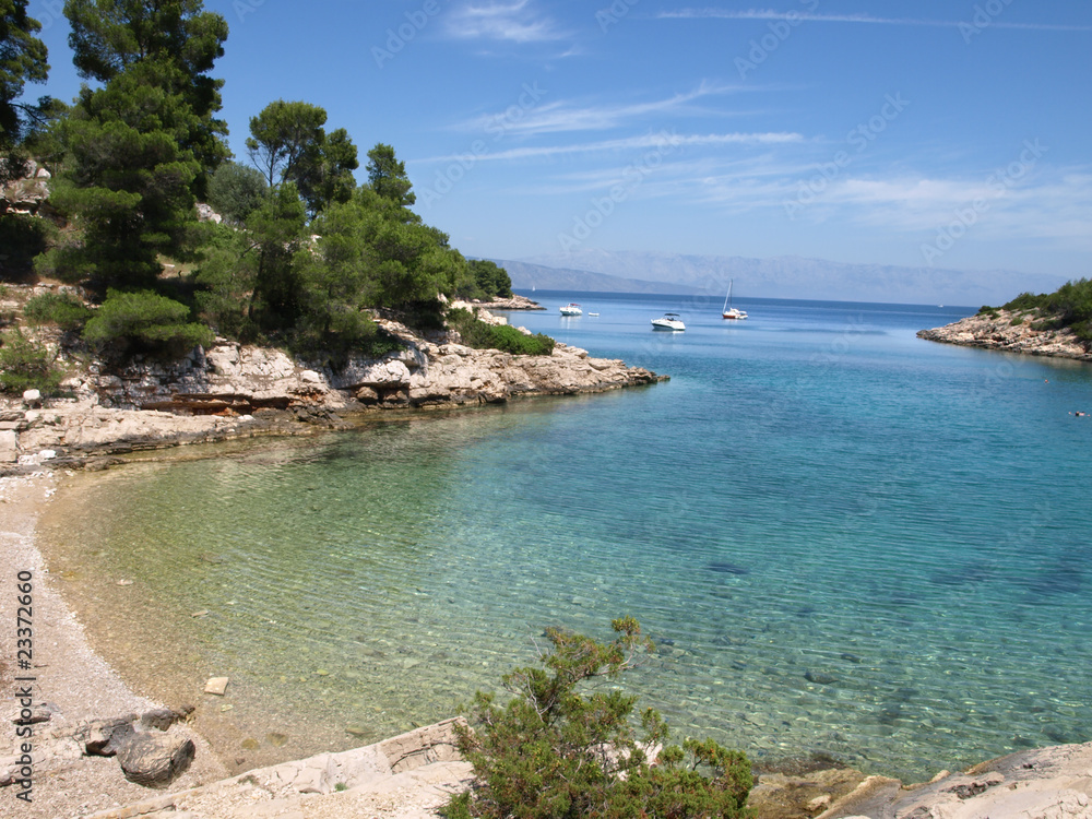 Fototapeta premium Idyllic adriatic bay