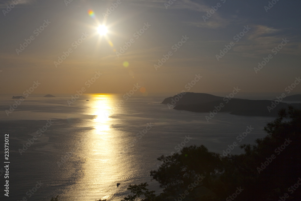 Fototapeta premium puesta de sol