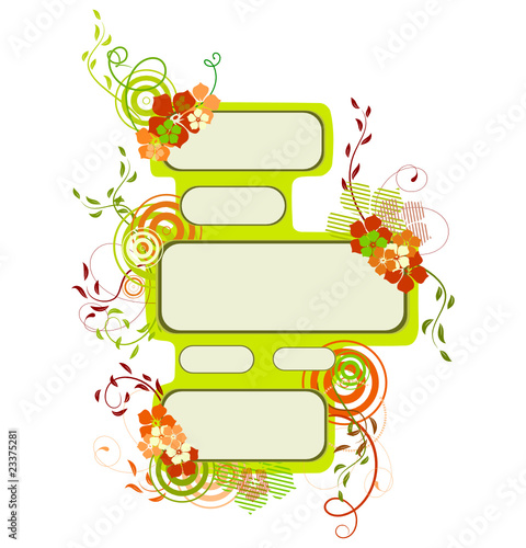 Collection of spring banners. Vector illustration