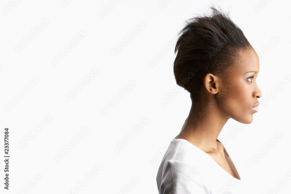 Portrait Of Attractive Young Woman In Studio Portrait Of Attractive Young Woman In Studio