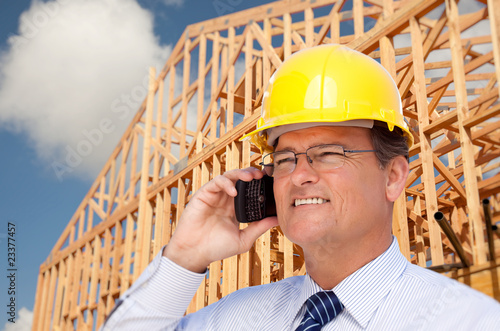 Contractor in Hardhat at Co...