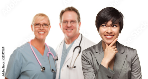 Young Multiethnic Woman and...