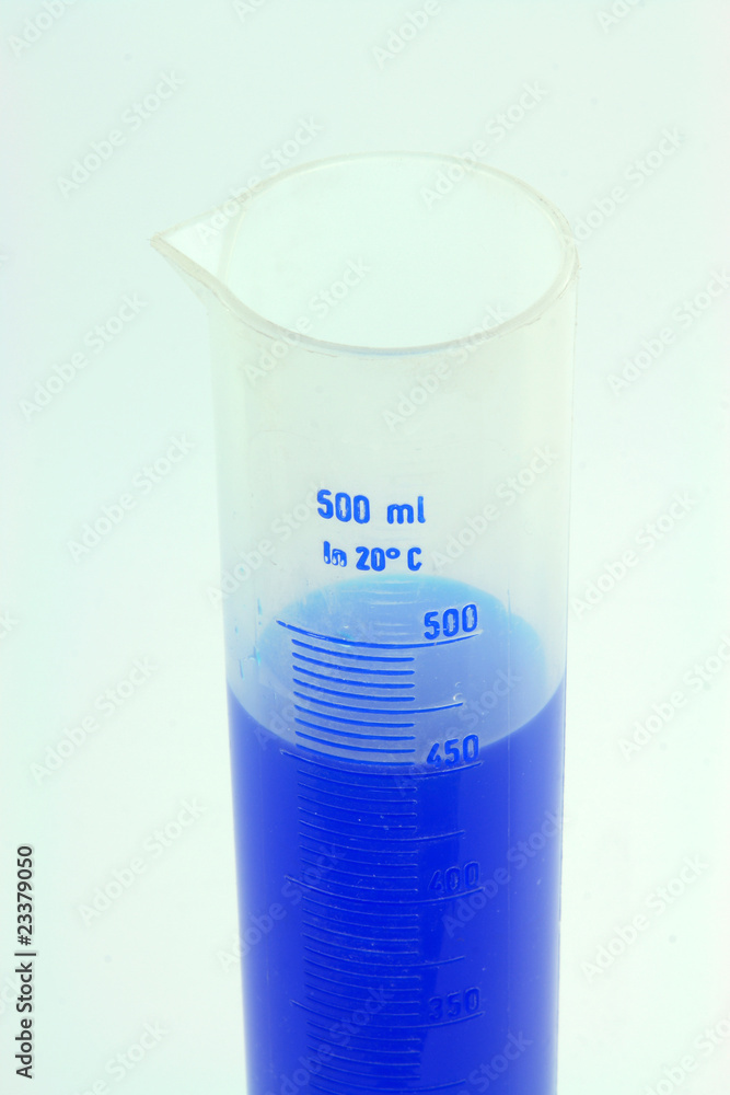 Top part of plastic measuring cylinder. Top part of plastic measuring cylinder.