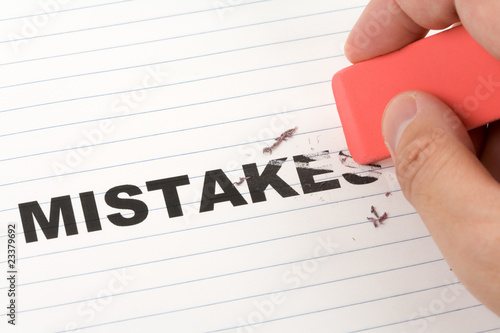 Foto eraser and word mistakes