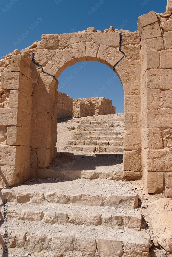 Ancient stone arch and staircase