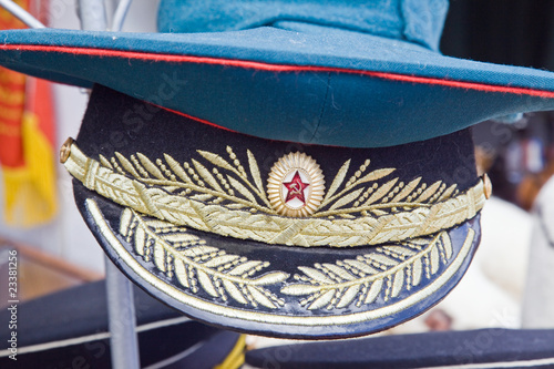 Officer service cap