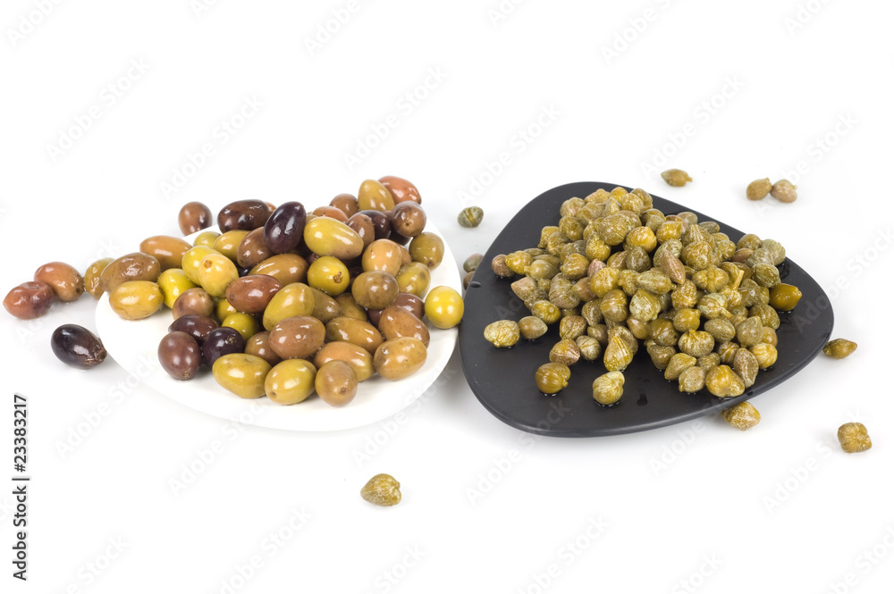 Obraz premium olive e capperi